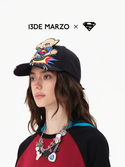 13DE MARZO x Superman Bear 3D Baseball Cap
