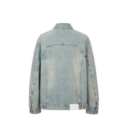 13DE MARZO Friends Hangout Denim Jacket Blue