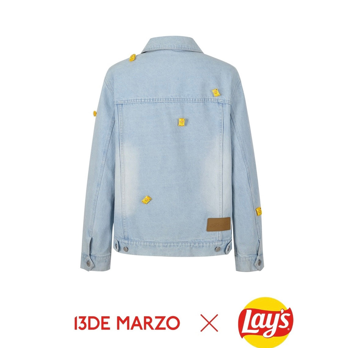 13DE MARZO X Lay's Mini Pack Denim Jacket Blue