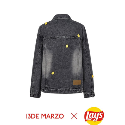 13DE MARZO X Lay's Mini Pack Denim Jacket Black