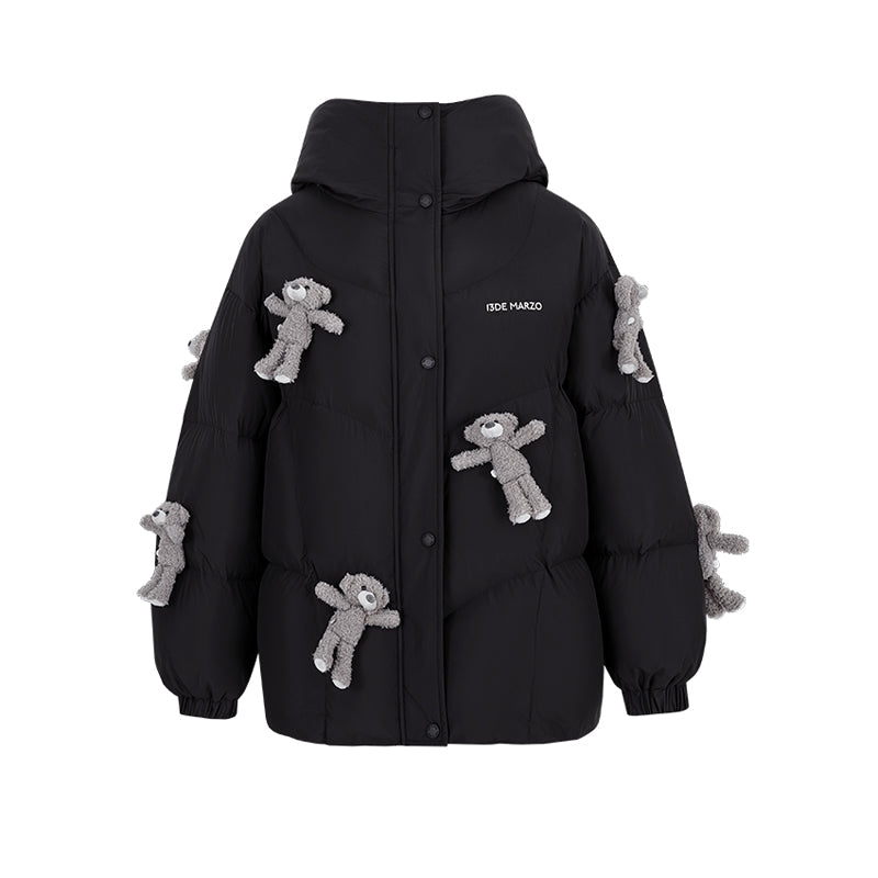 13DE MARZO Doozoo Full Down Jacket Black