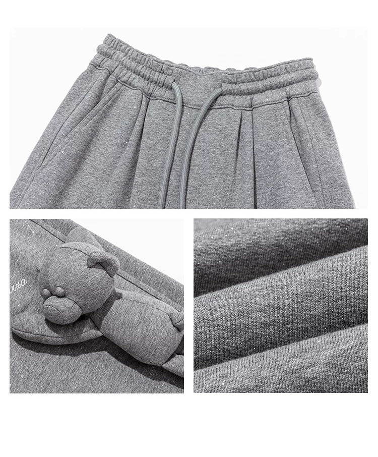 13DE MARZO Star Sand Sweatpants Grey