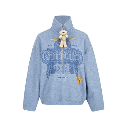 Harry Potter × 13DE MARZO Quidditch Bear Zipper Jacket Blue