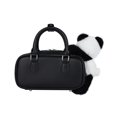 13DE MARZO Panda Bear Handbag Black