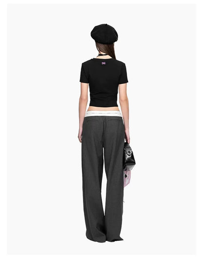 Ann Andelman Black Graffiti Heart Slim Fit T-Shirt