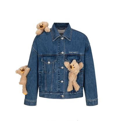 13DE MARZO Doozoo Vintage Denim Jacket Blue