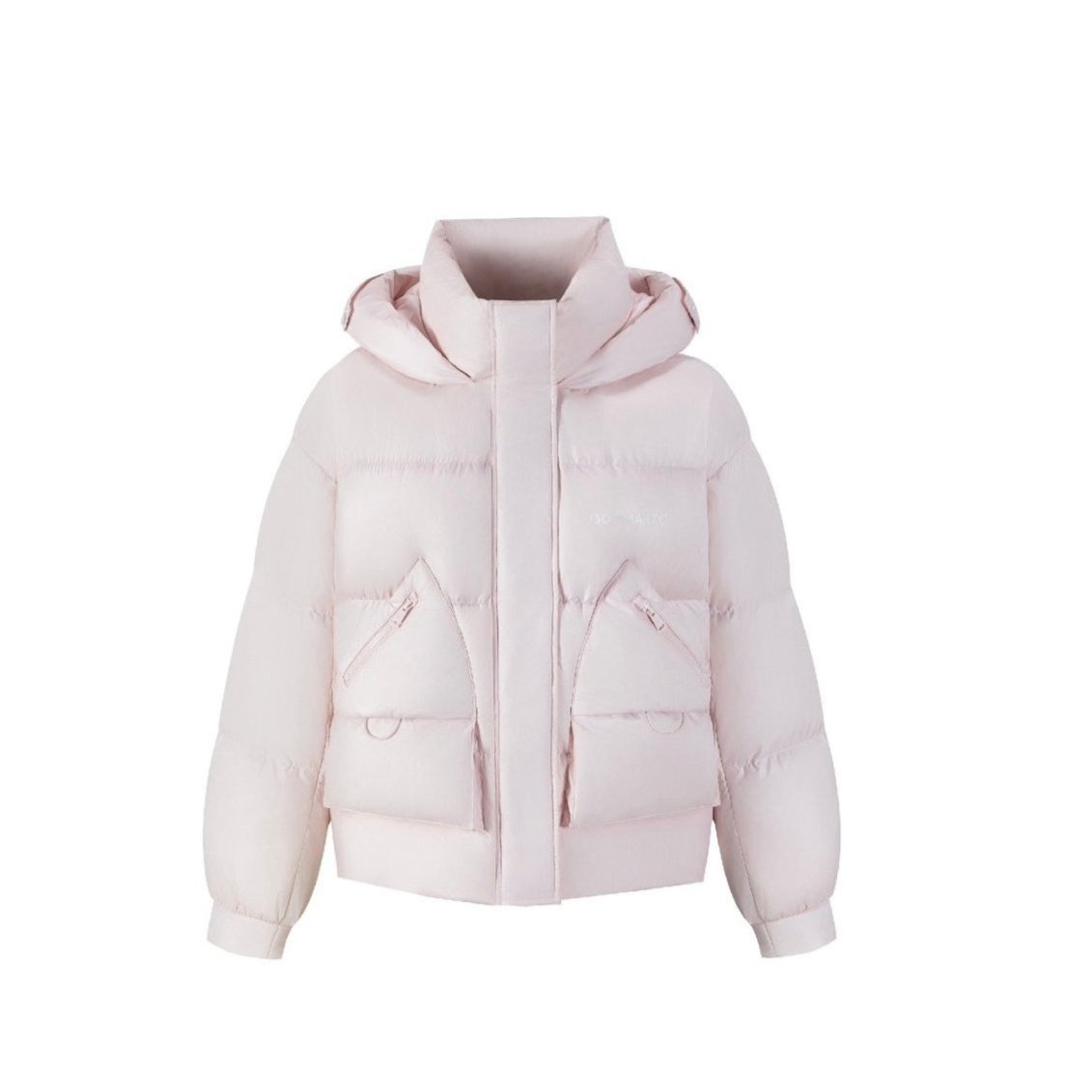 13DE MARZO Bear Embossment Hoodie Pink