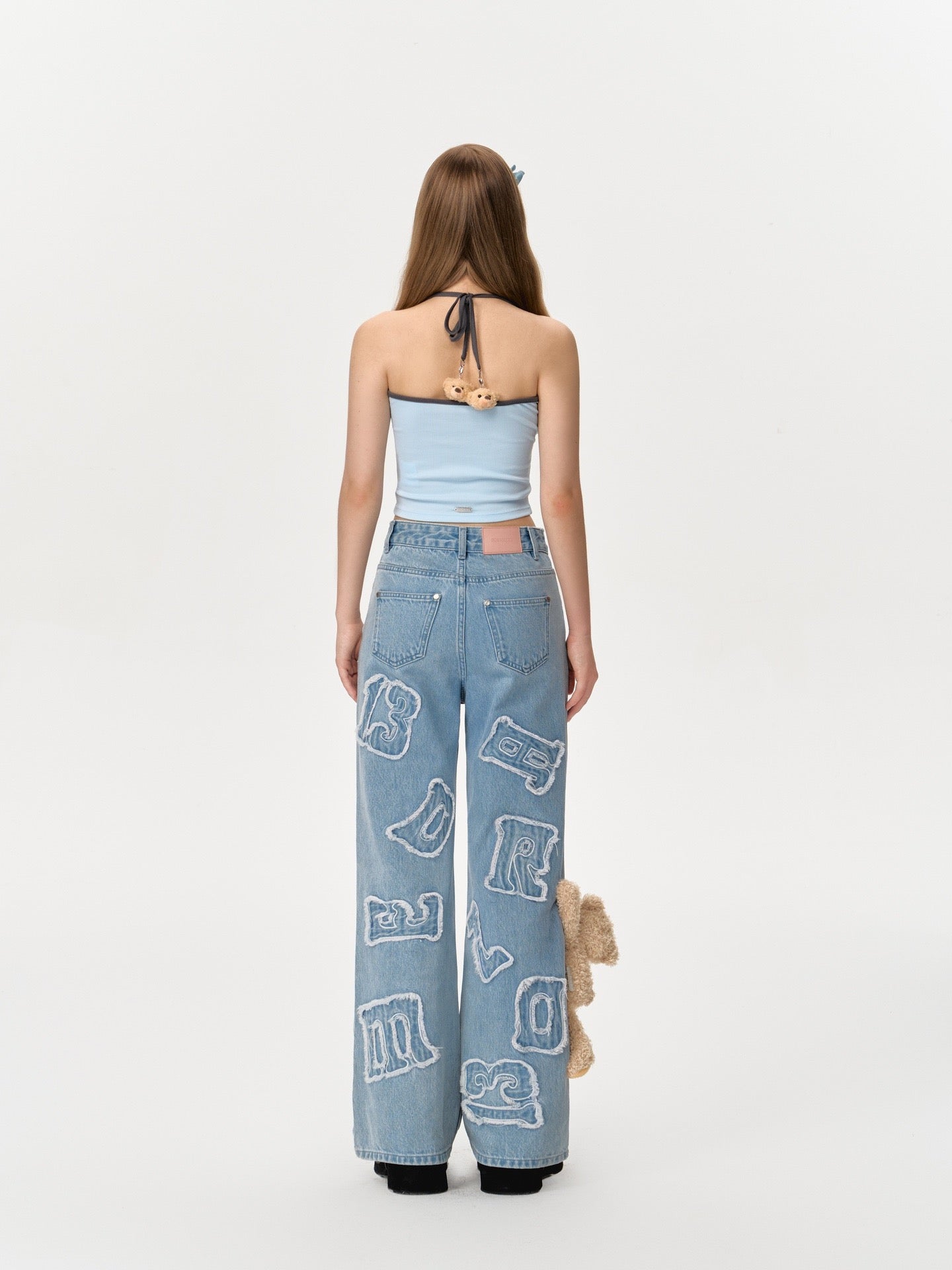 13DE MARZO Doozoo Vintage Logo Jeans Blue