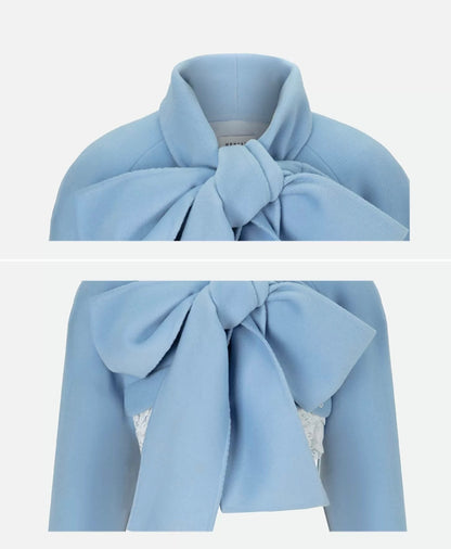 Herlian Bow Tie Short Jacket Blue