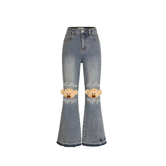 13DE MARZO Knees Bear Jeans Blue