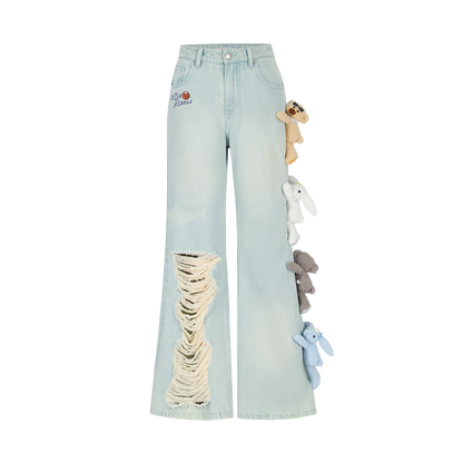 13DE MARZO Holiday Plushies Jeans Blue