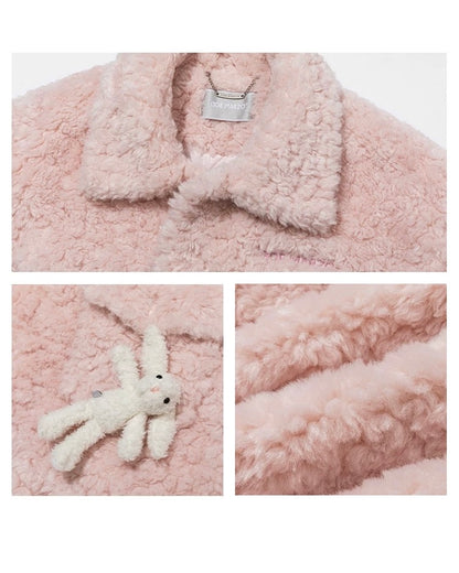 13DE MARZO Doozoo Fleece Jacket Pink