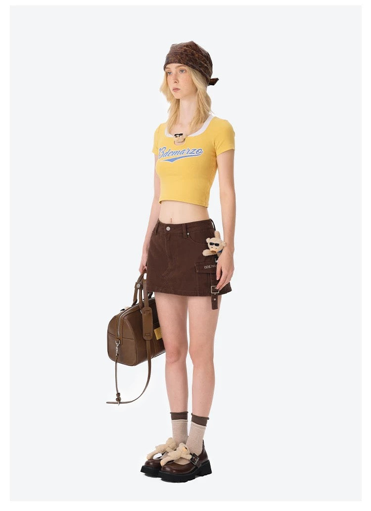 13DE MARZO Bear Mary Jane Shoes Brown