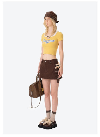 13DE MARZO Bear Mary Jane Shoes Brown