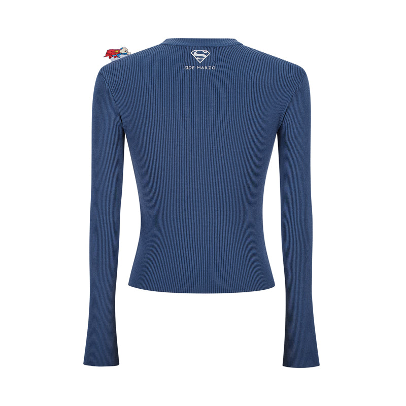 13DE MARZO x Superman Bear Top Black Blue