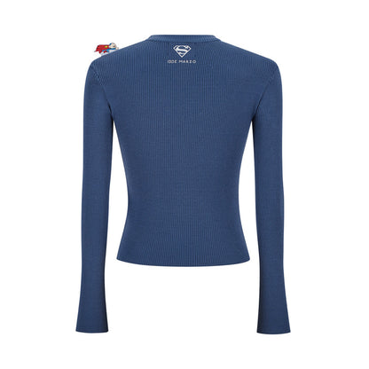 13DE MARZO x Superman Bear Top Black Blue