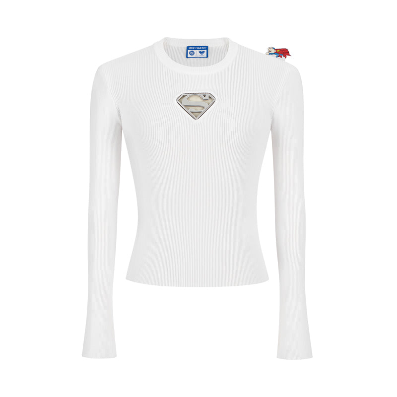 13DE MARZO x Superman Bear Top Black White