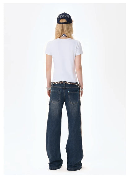 13DE MARZO Doozoo Strings Jeans Blue