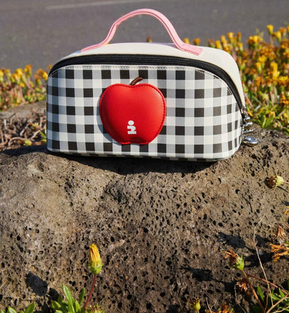 Tagi Apple Cosmetic Bag Cow Grid