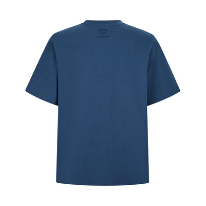 13DE MARZO x Superman Bear Illustrated T-shirt Blue