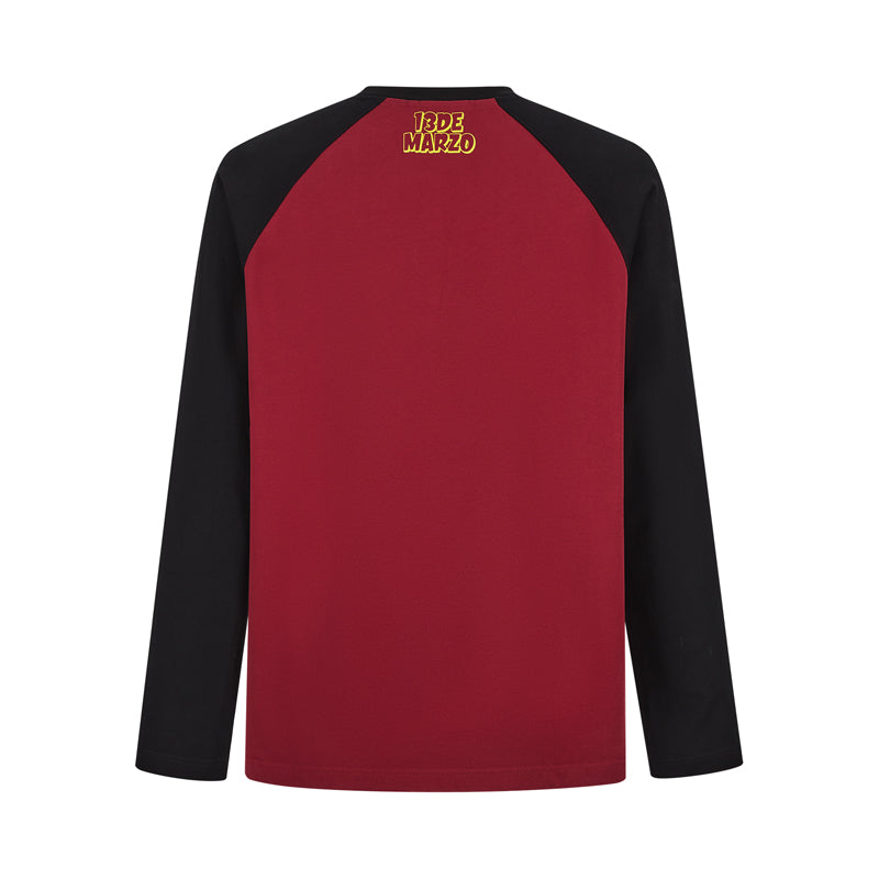 13DE MARZO x Superman Bear Raglan T-Shirt Red