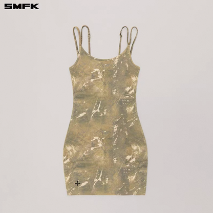 SMFK Vintage Hurricane Fade Short Dress Hurricane Camouflage
