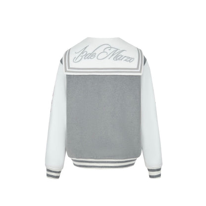 13DE MARZO Doozoo Mermaid Baseball Jacket Grey