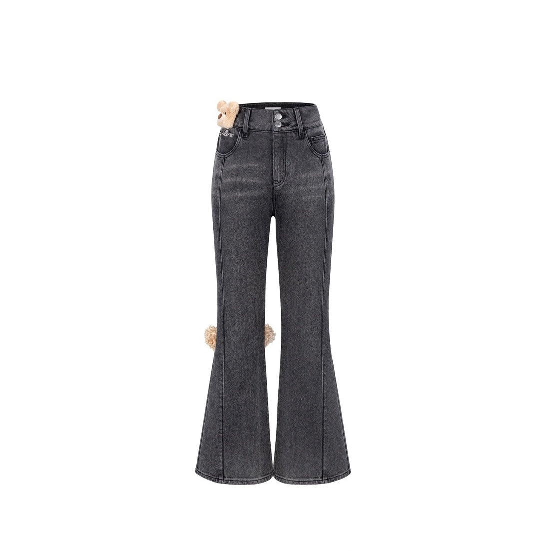 13DE MARZO Fuzzy Jacrons Jeans Black