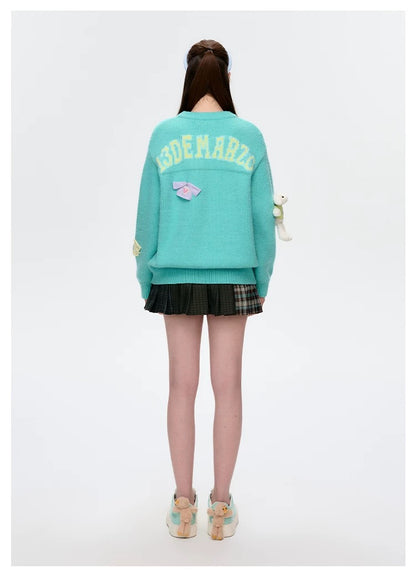 13DE MARZO Wearable Bear Sweater Green