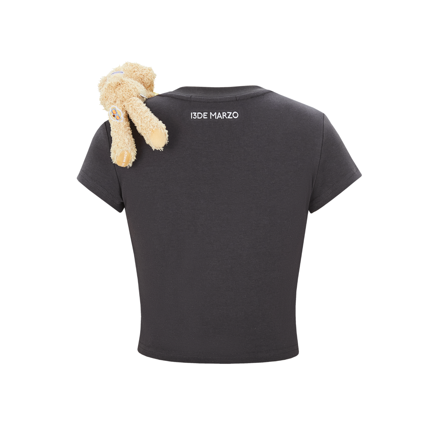 13DE MARZO Bear Stickers Top Grey