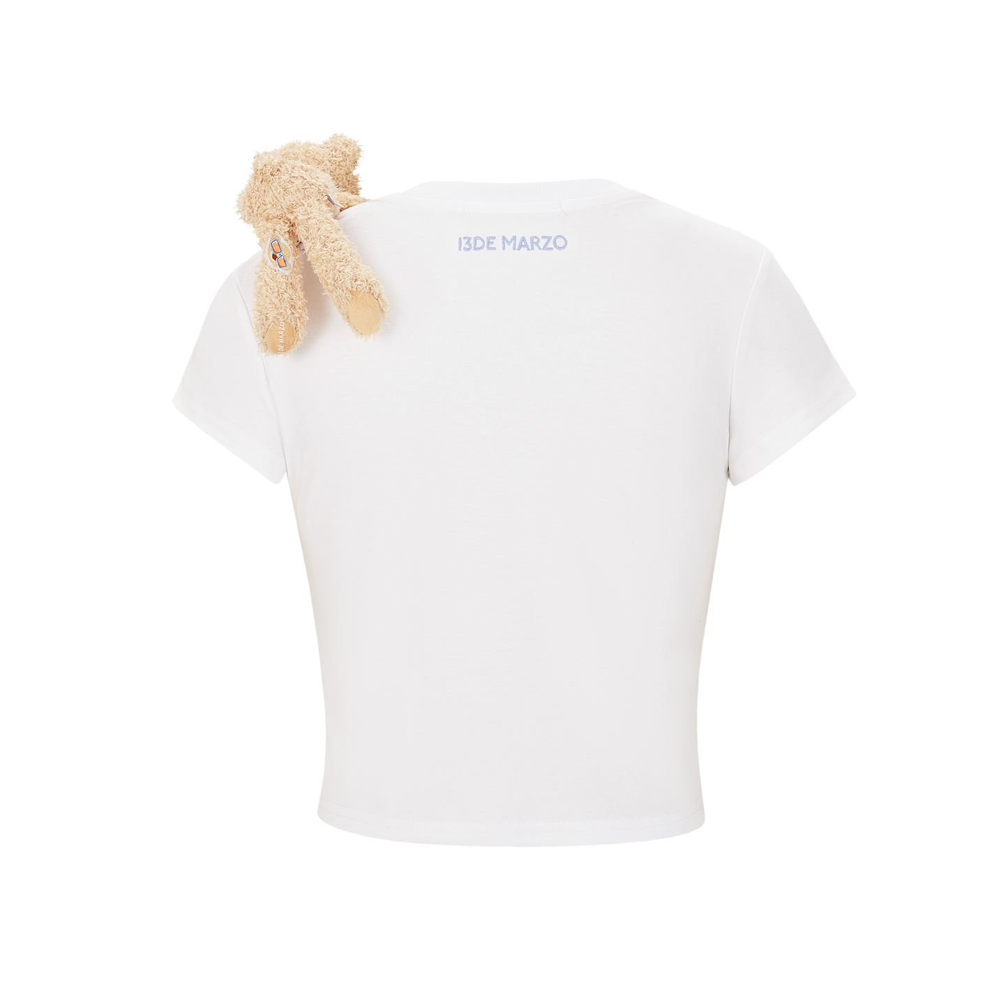13DE MARZO Bear Stickers Top White