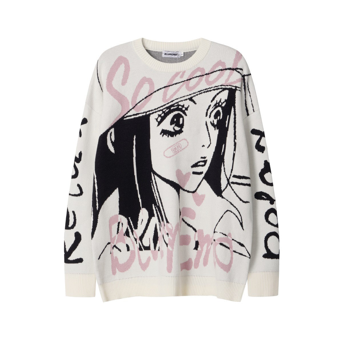 BLUREMO Jacquard Animation Print Sweater