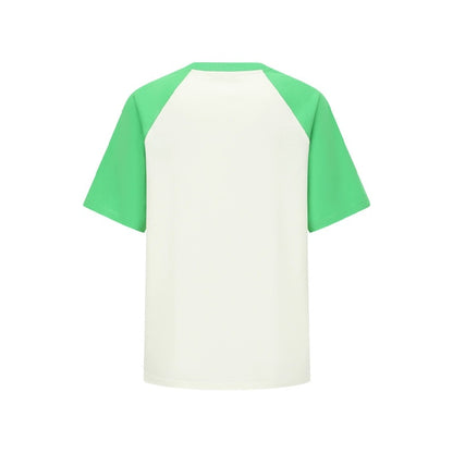 Alexia Sandra Big Bunny Contrast Color Raglan T-Shirt Green