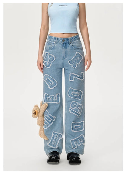 13DE MARZO Doozoo Vintage Logo Jeans Blue