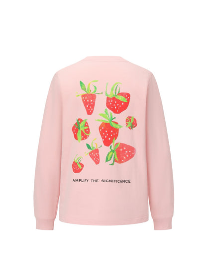 Alexia Sandra Strawberry Pocket Sweater Pink