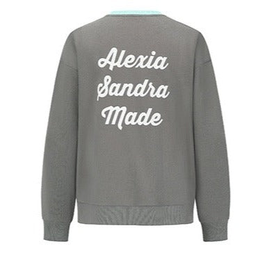 Alexia Sandra Simple Line Strawberry Sweater Grey