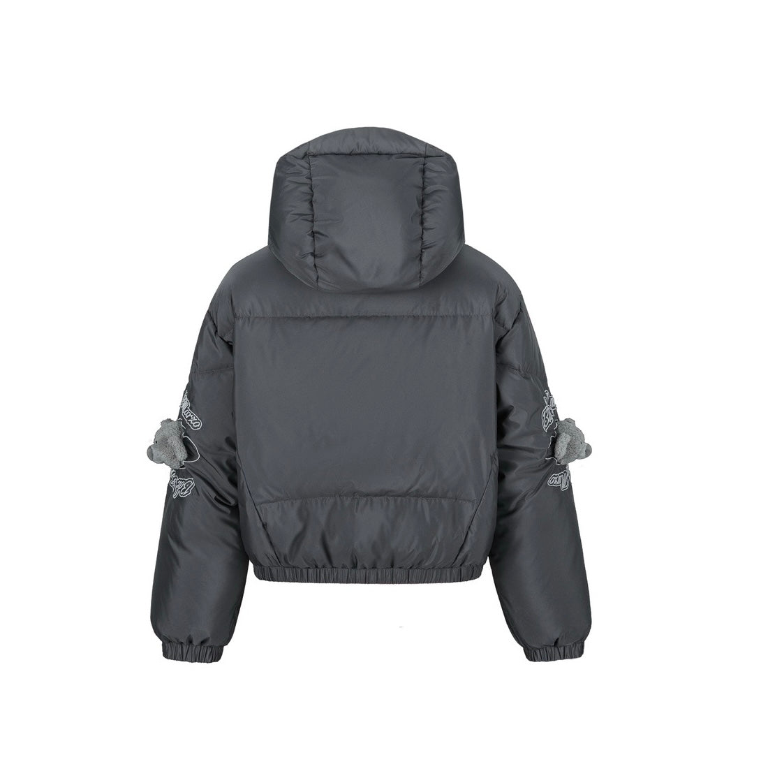 13DE MARZO Elbow Bear Down Jacket Grey