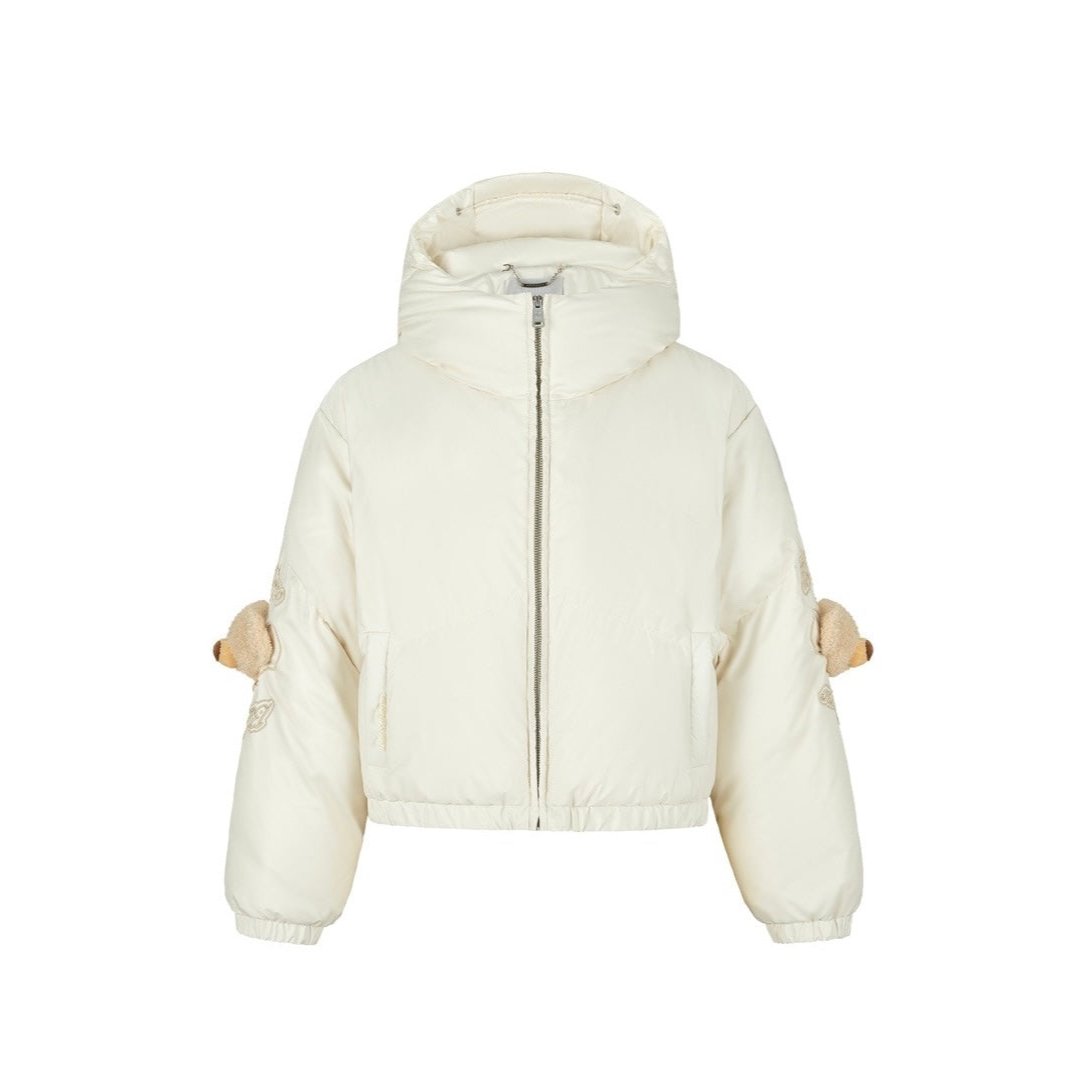 13DE MARZO Elbow Bear Down Jacket White