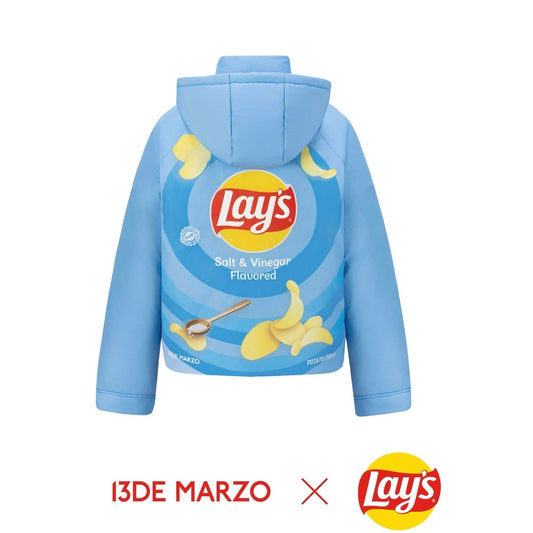 13DE MARZO X Lay's Flavor Down Jacket Blue