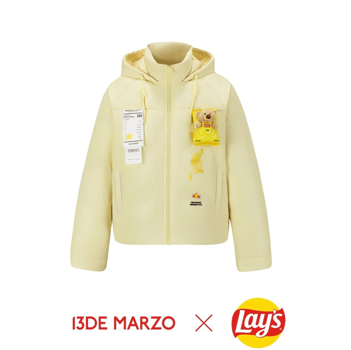 13DE MARZO X Lay's Flavor Down Jacket Yellow