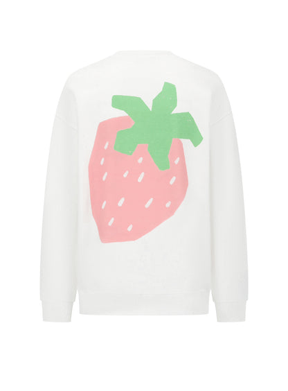 Alexia Sandra Strawberry Club Sweater White