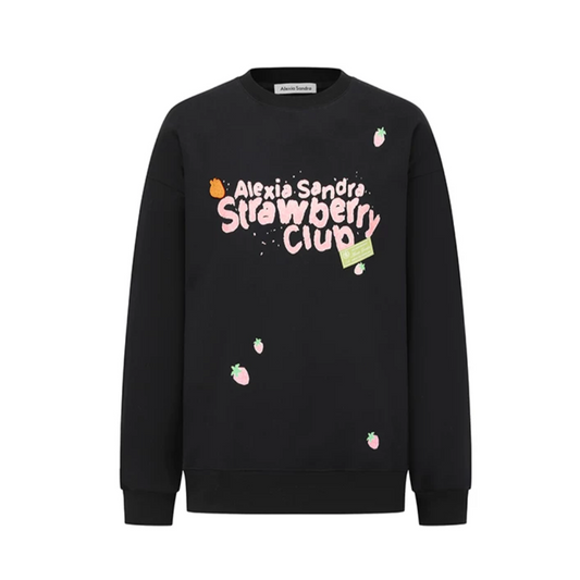 Alexia Sandra Strawberry Club Sweater Black