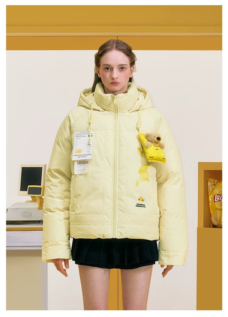 13DE MARZO X Lay's Flavor Down Jacket Yellow