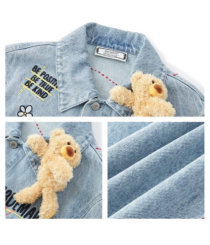 13DE MARZO Matthew Langille Travel Bear Denim Jacket