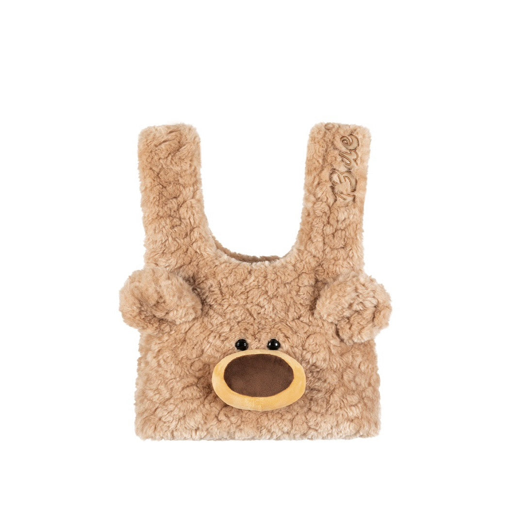 13DE MARZO Doozoo Fuzzy Handbag Khaki