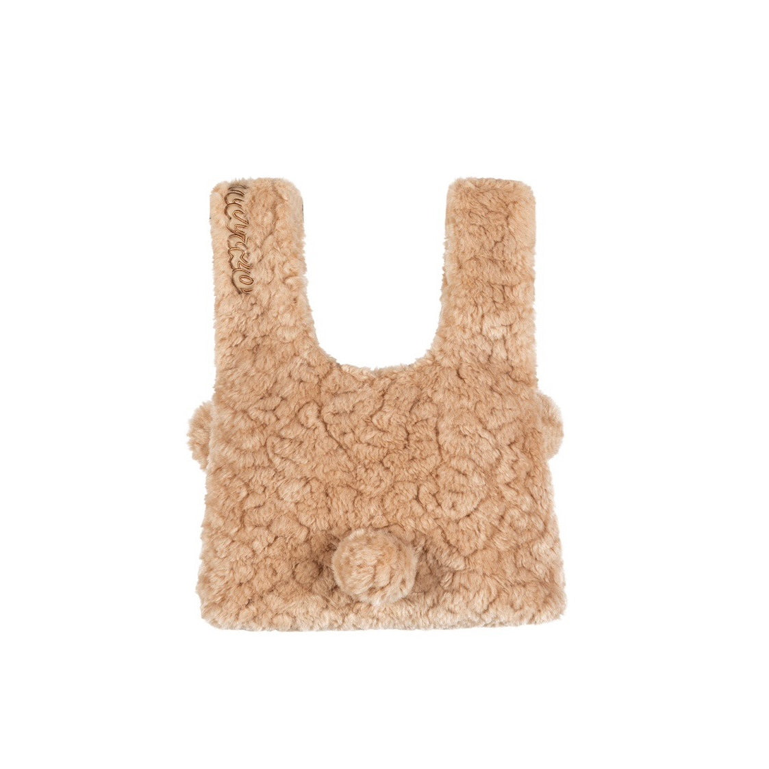 13DE MARZO Doozoo Fuzzy Handbag Khaki