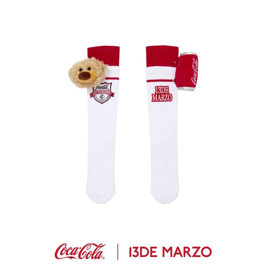 13DE MARZO x Coca-Cola Bear Double Socks White