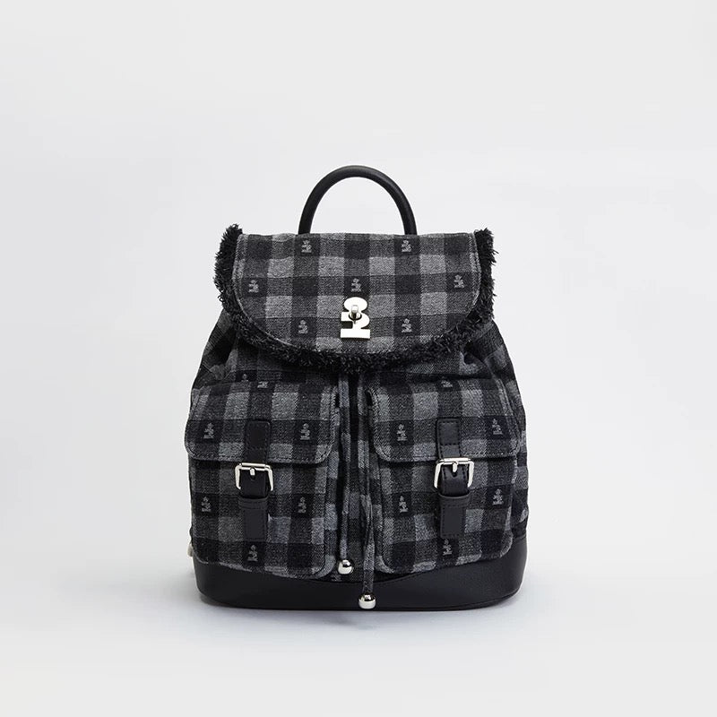 Tagi Imagine Sesame Check Pattern Backpack