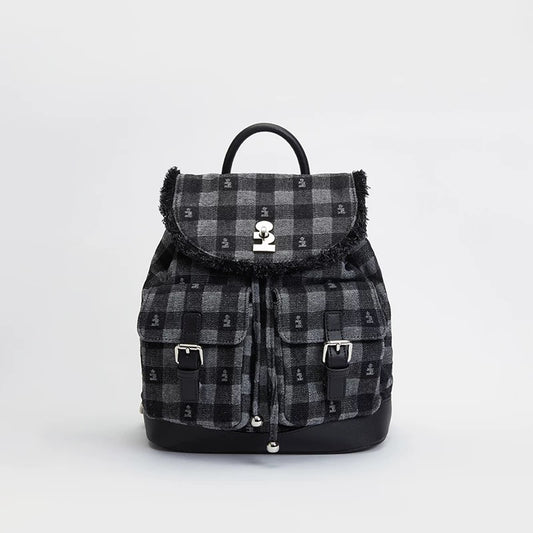 Tagi Imagine Sesame Check Pattern Backpack