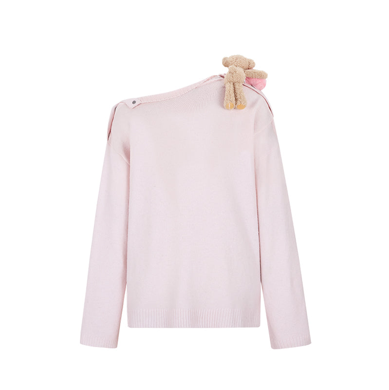 Harry Potter × 13DE MARZO Rubeus Hagrid Birthday Cake Sweater Pink